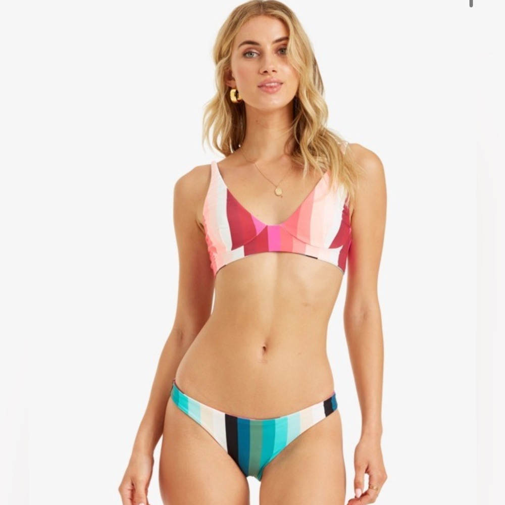 Billabong Sol Stripes Tropic Reversible Bikini Top